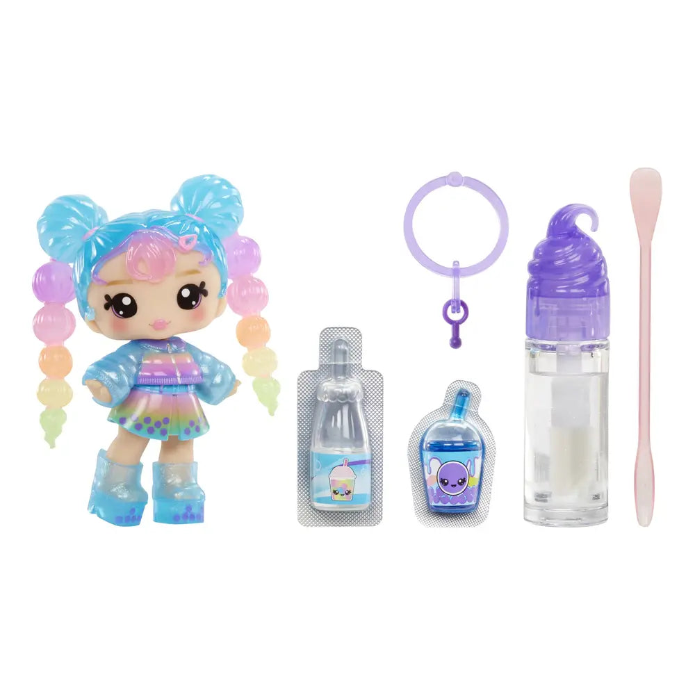 Yummiland Lip Gloss Doll - Britney Boba - Inklusive DIY Lipgloss-Set, Geeignet für Kinder ab 4 Jahren