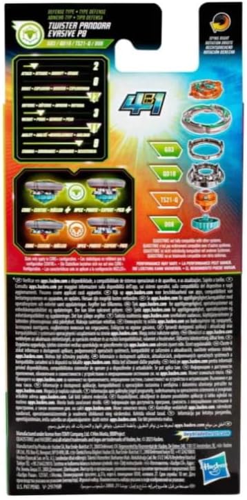Hasbro Beyblade Burst QuadStrike, Single  Twister Pandora Evasive P8, Spielzeug für Kinder ab 8 Jahren