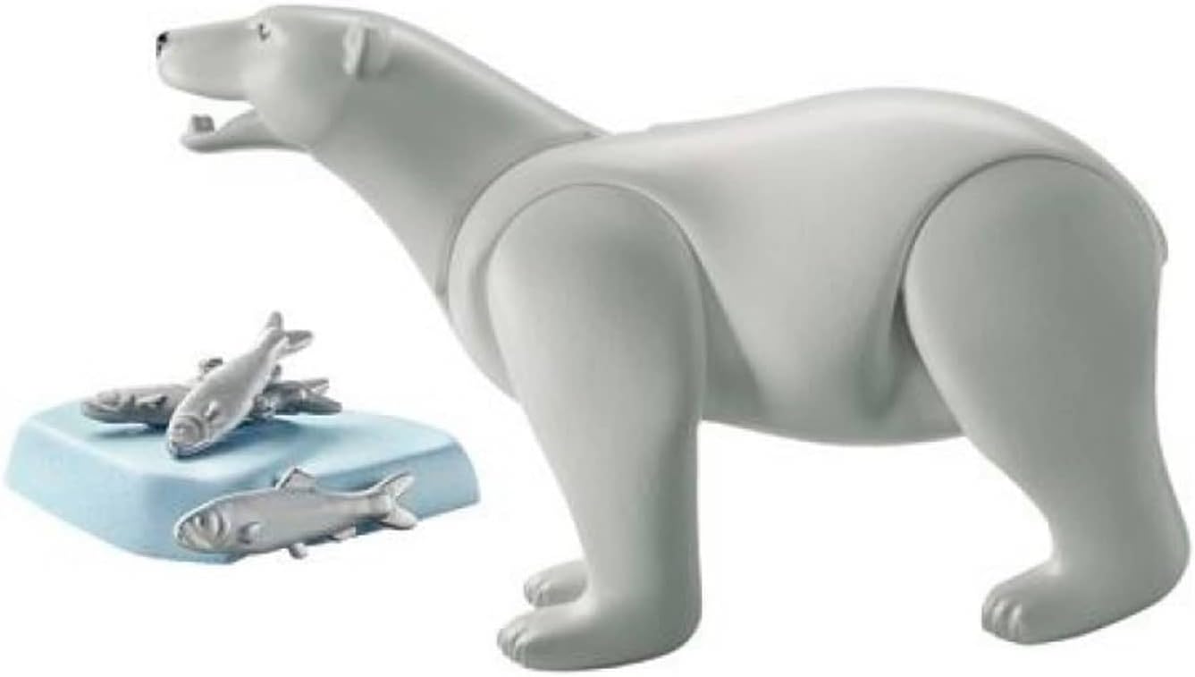 PLAYMOBIL WILTOPIA 71053 Eisbär inklusive vielen Zubehör und Tier-Sammelkarte mit QR-Code, ab 4 Jahren