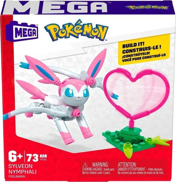 Mega Construx GDW29 HTJ01 - Pokémon Sylveon Feelinara Bauset mit 70 Bausteinen, ab 6 Jahren