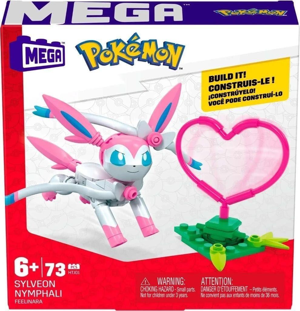 Mega Construx GDW29 HTJ01 - Pokémon Sylveon Feelinara Bauset mit 70 Bausteinen, ab 6 Jahren