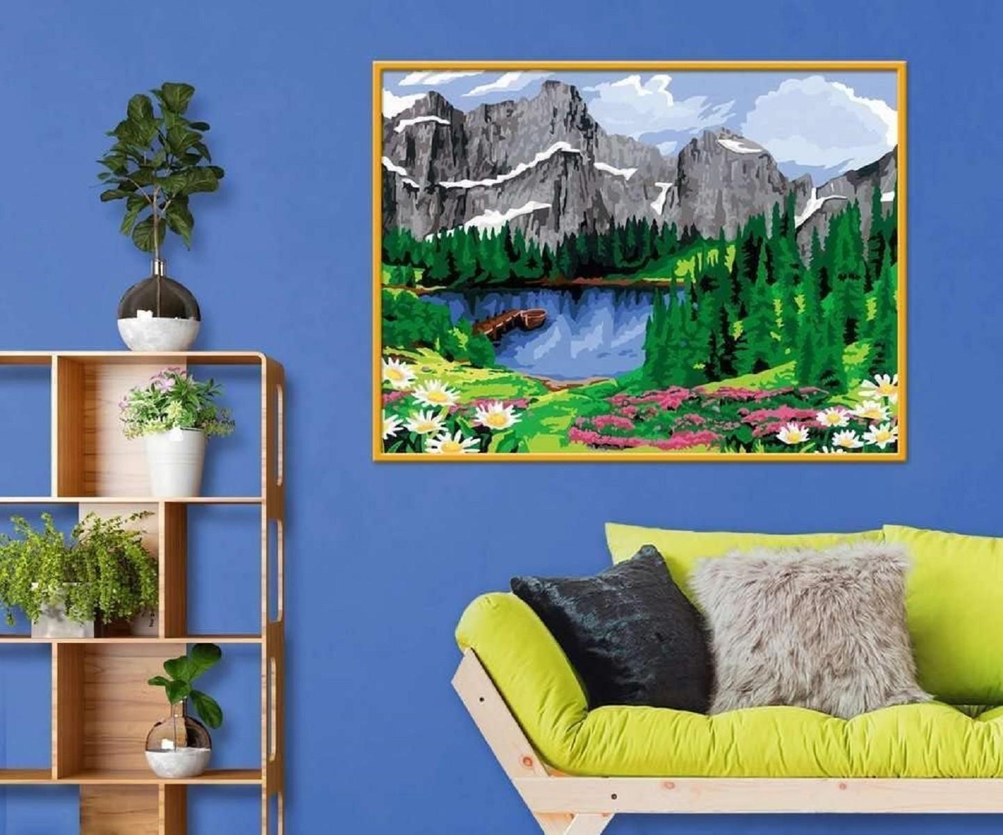 Ravensburger Malen nach Zahlen 28898 - Sommerliche Bergidylle