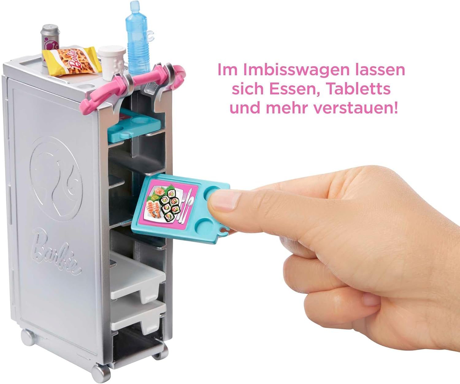 Barbie Flugzeug mit Pilotin Puppe mit beweglichen Rädern GJB33