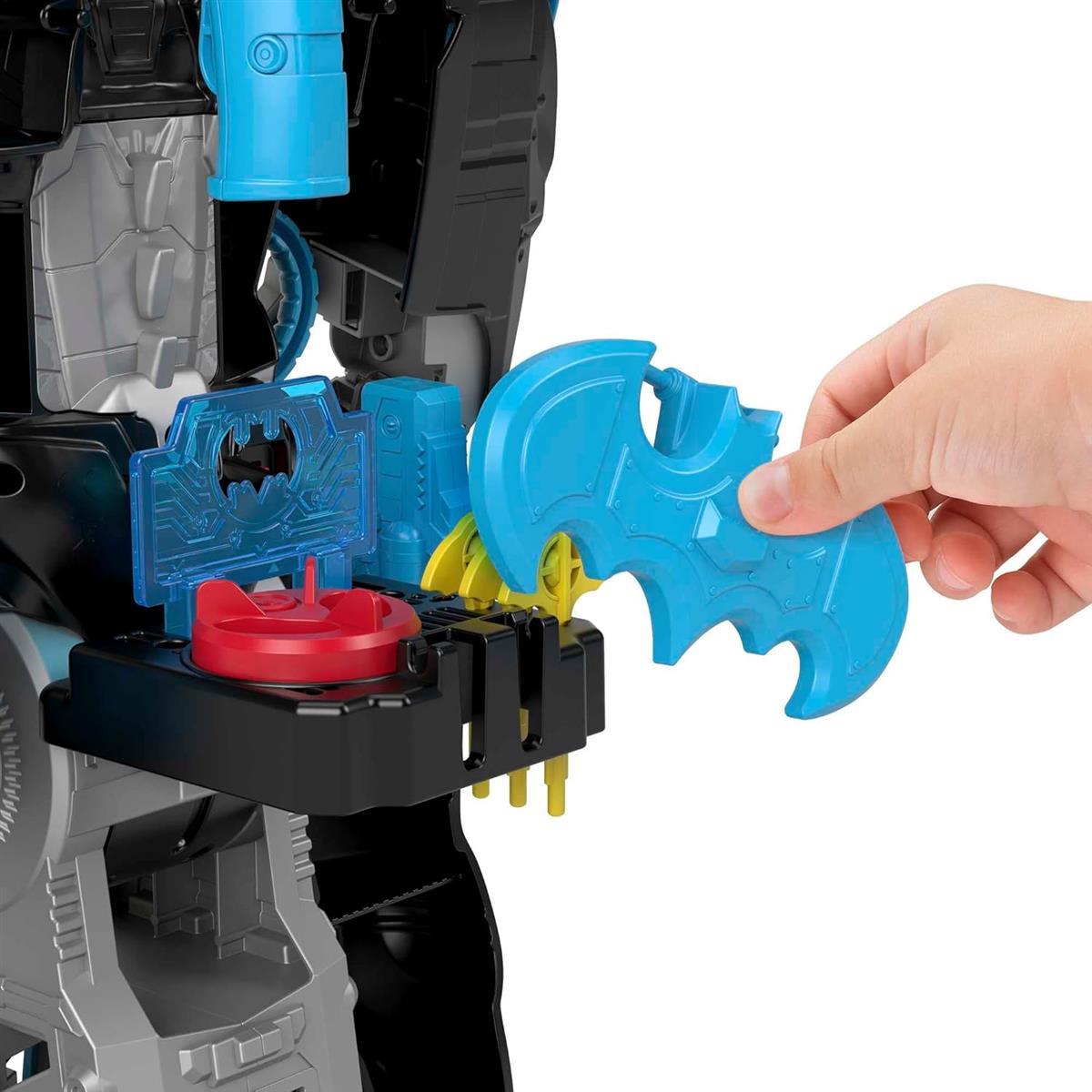 Fisher-Price HBV67 - Imaginext DC Super Freunde Bat-Tech Batbot, 2-in-1-Batman-Spielset mit Roboter, Lichtern und Geräuschen, Spielzeug für Kinder ab 3 Jahren