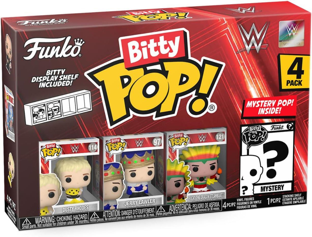 WWE Bitty POP! Vinyl Figuren 4er-Pack Dusty Rhodes 2,5 cm