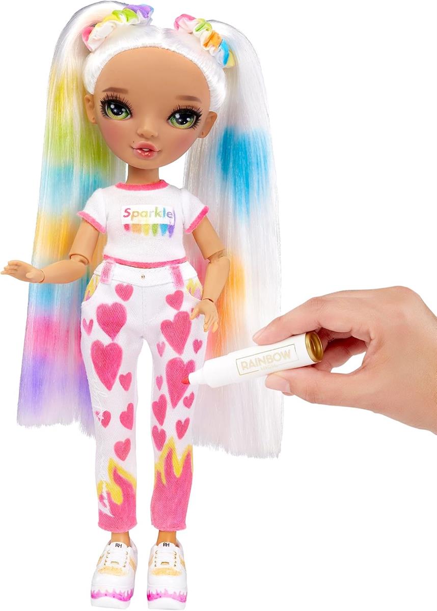 Rainbow High Color & Create DIY Modepuppe für Kinder von 4-12 Jahren