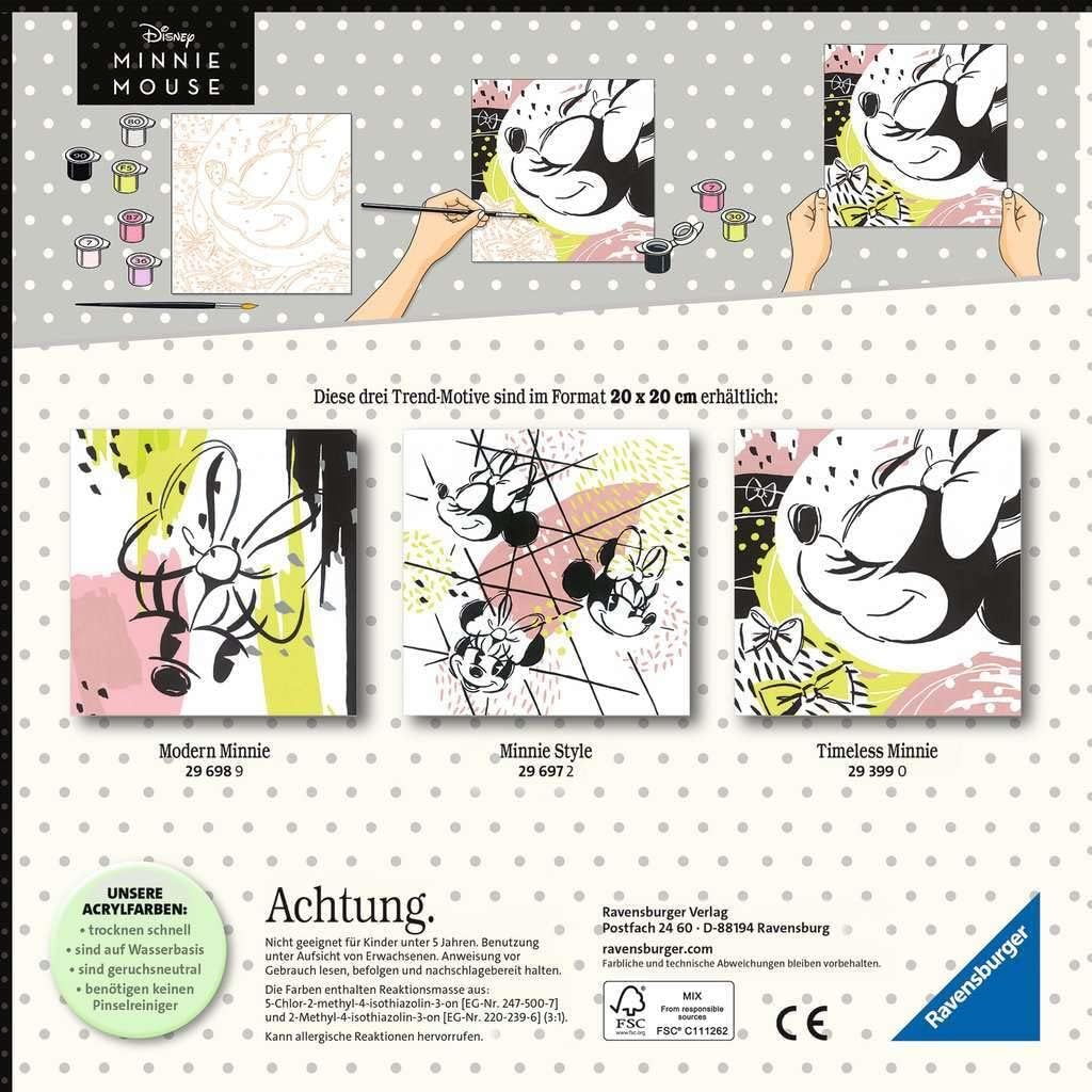 Ravensburger Malen nach Zahlen 29399 Timeless Minnie