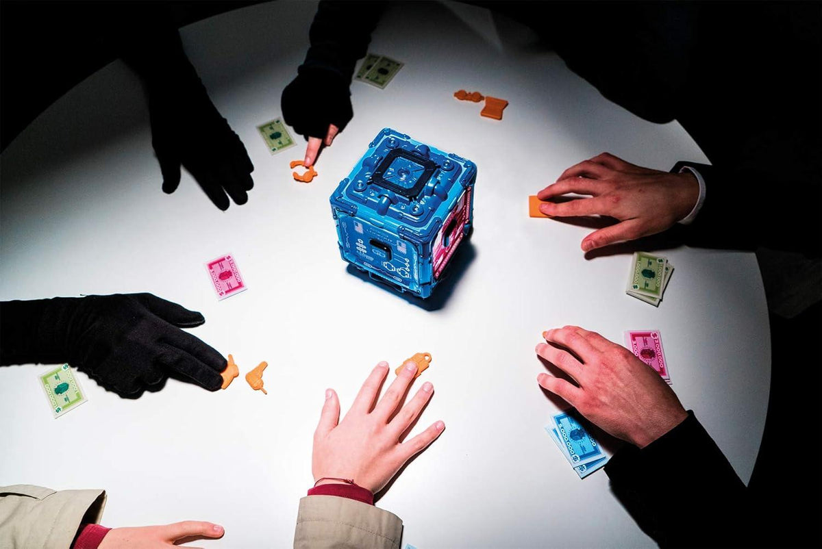 Megableu, Bank Alarm Spiel, Elektronisches Brettspiel, Kooperatives Spiel mit Safe knacken Spannung, Rätselspiel Kinder, Kinderspiele ab 7, Für 2 bis 4 Spieler ab 7 Jahren