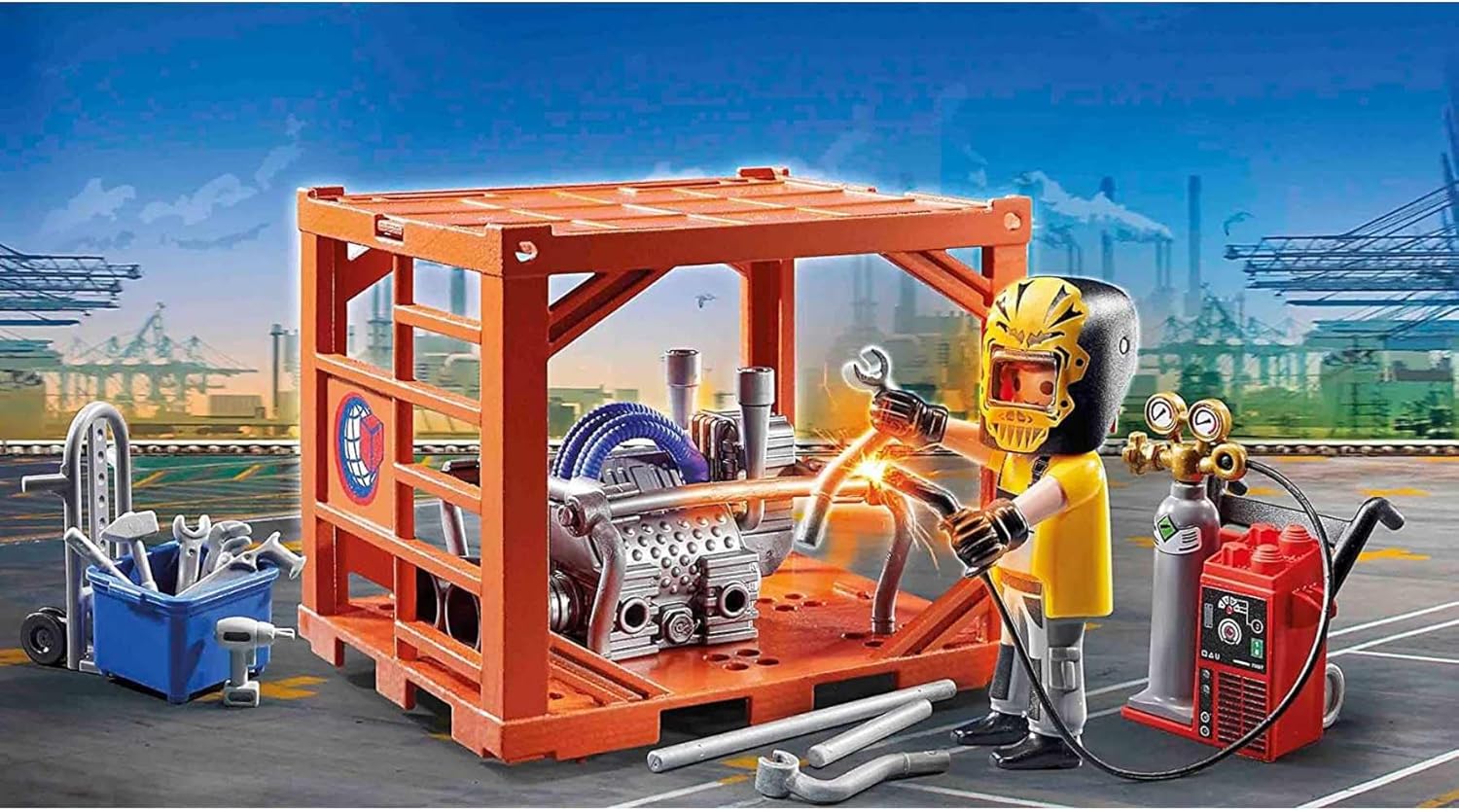 PLAYMOBIL City Action 70774 Containerfertigung