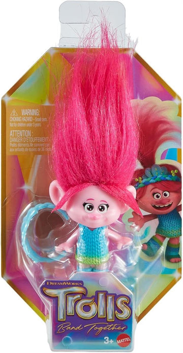 Mattel DREAMWORKS TROLLS Gemeinsam Stark – Königin Poppy, Viva, Branch, Guy Diamond mit Tiny Diamond, Plüschhaar, Mode zum Ausziehen, 5 bewegliche Gelenke, für Kinder ab 3 Jahren, HNF06