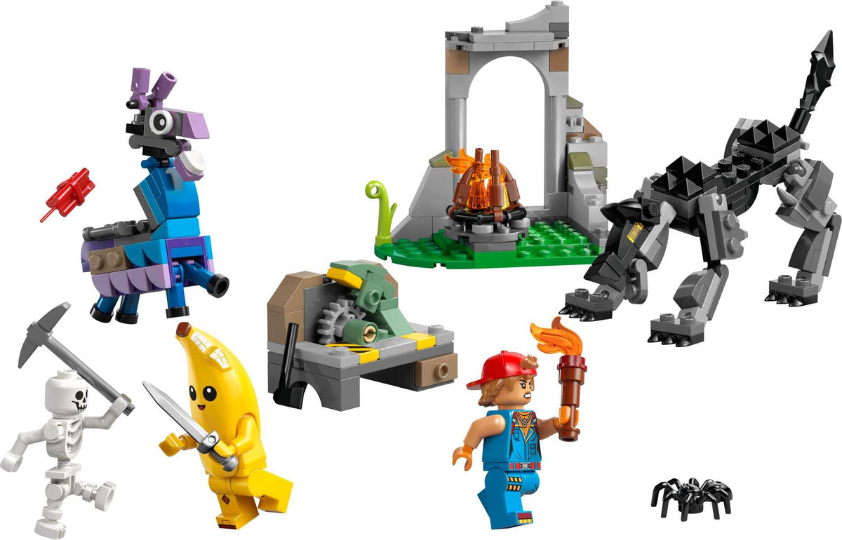 LEGO® Fortnite 77075 Das Lager von Schali und der Zündkerzenkünstlerin