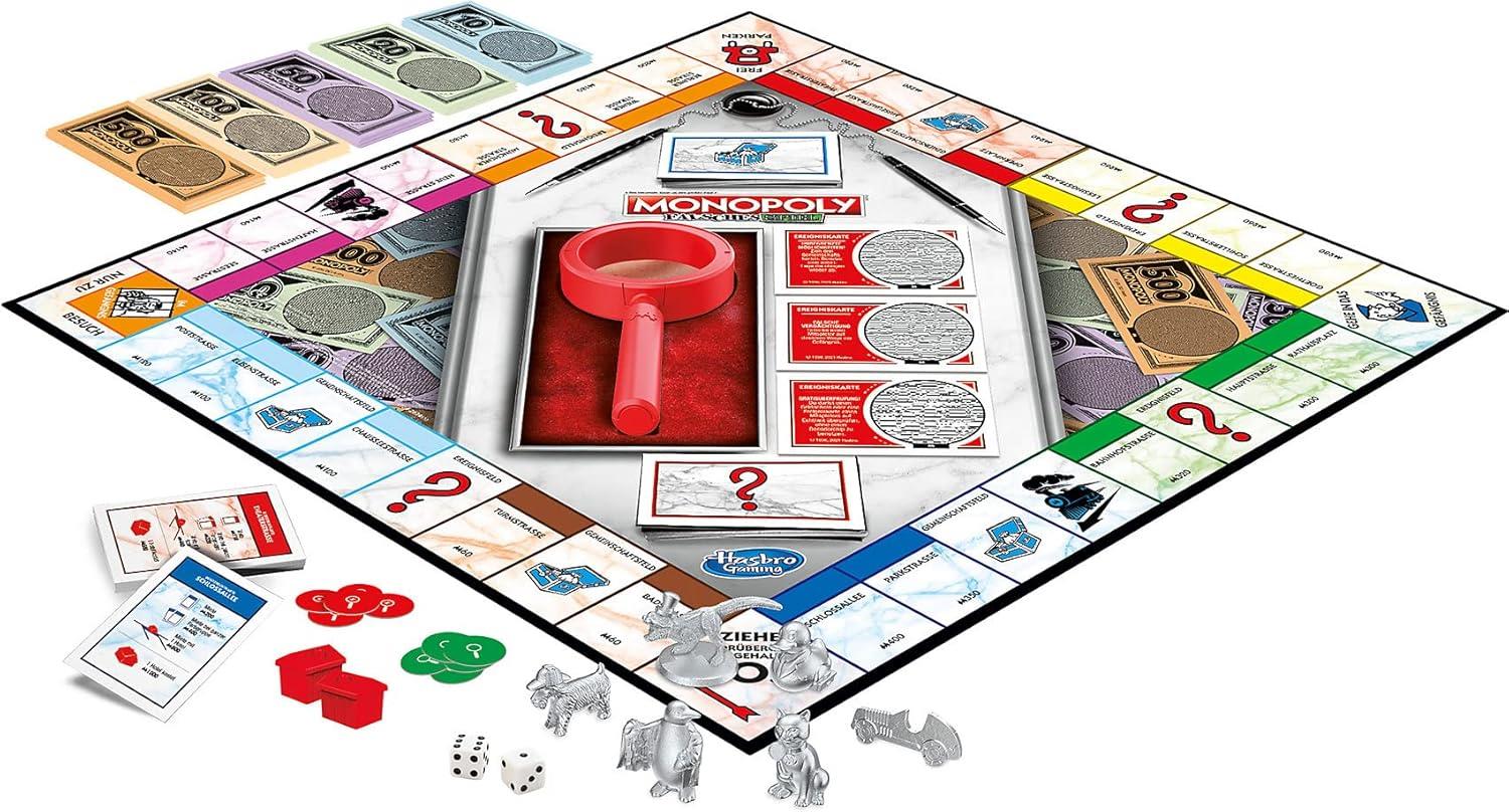 Monopoly F2674100 Falsches Spiel, Brettspiel für Familien und Kinder ab 8 Jahren, für 2-6 Spieler