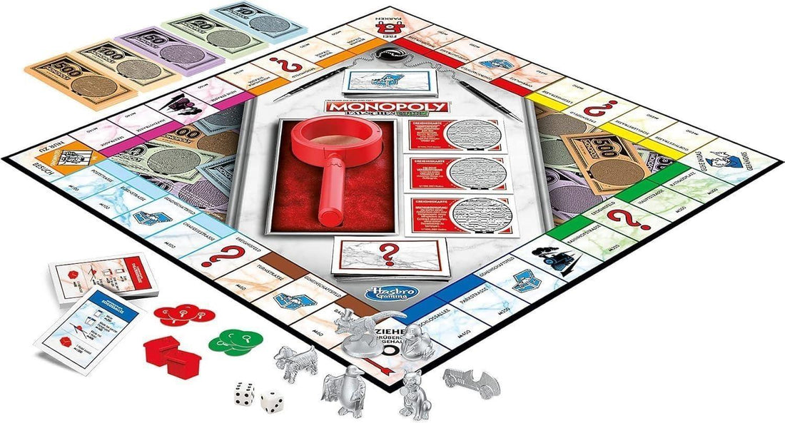 Monopoly F2674100 Falsches Spiel, Brettspiel für Familien und Kinder ab 8 Jahren, für 2-6 Spieler