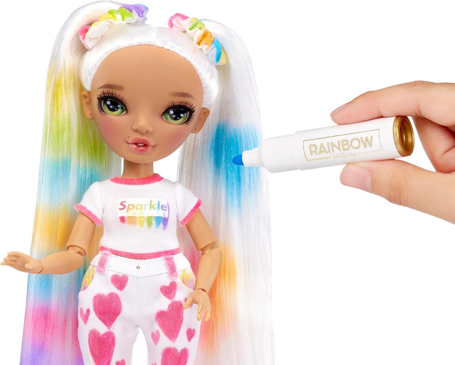Rainbow High Color & Create DIY Modepuppe für Kinder von 4-12 Jahren