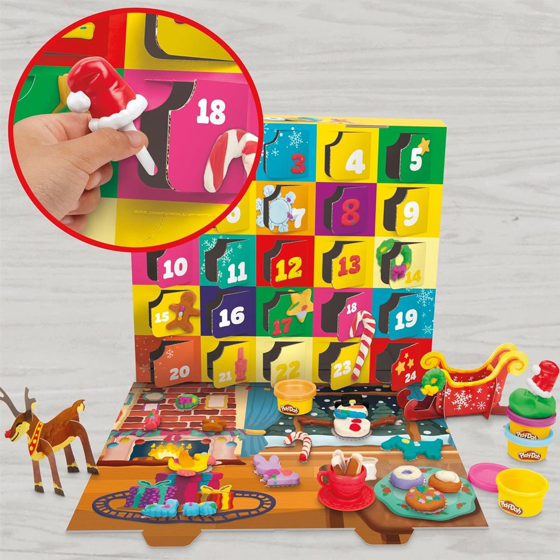 Play-Doh Knetspaß Adventskalender für Kinder