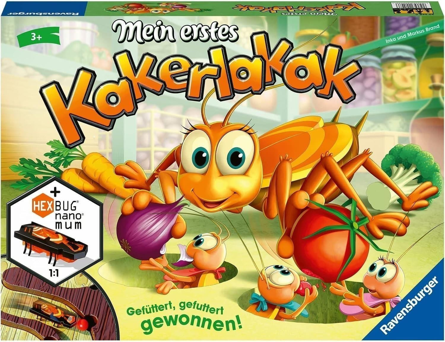 Ravensburger 20548 - Mein erstes Kakerlakak - Aktionspiel mit elektronischer Kakerlake, Kinderspiel für 2-4 Spieler, Spiel ab 3 Jahre