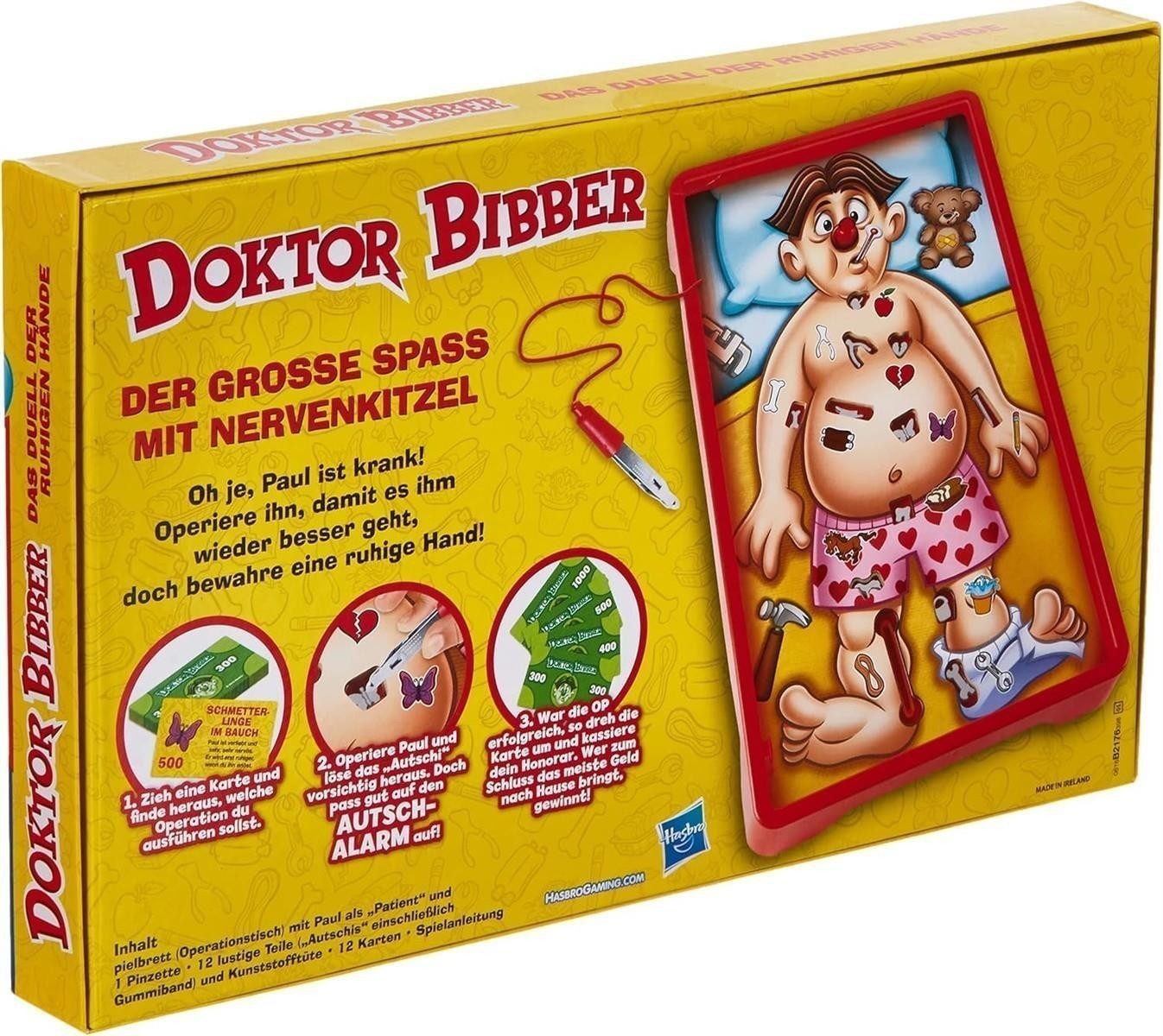Hasbro Gaming Doktor Bibber elektronisches Brettspiel für Kinder ab 6 Jahren
