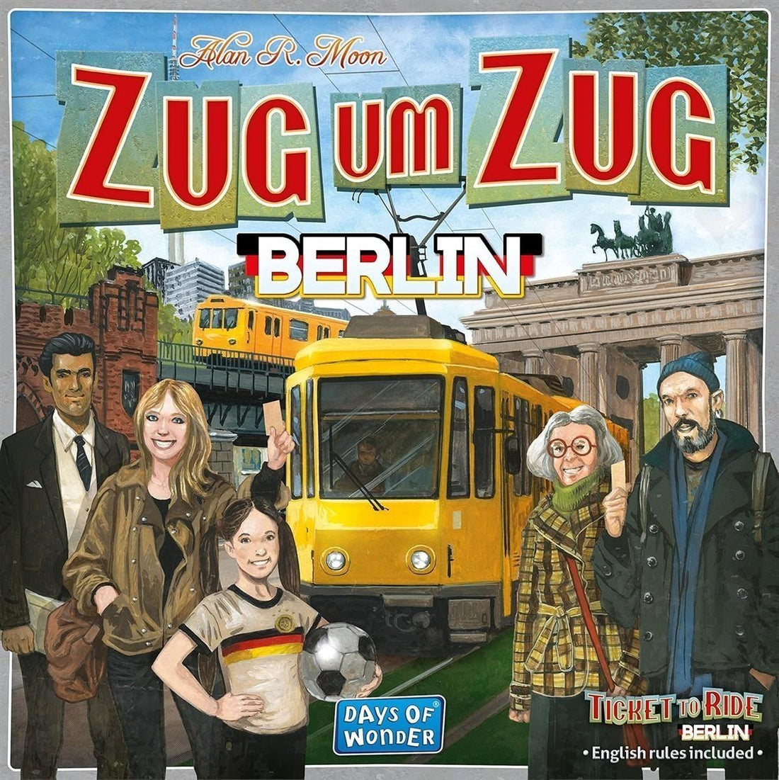 Days of Wonder Zug um Zug: Berlin Familienspiel Brettspiel 2-4 Spieler