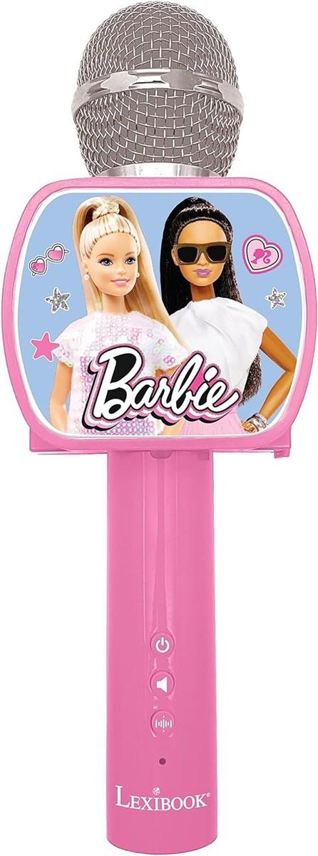 Lexibook Barbie, Bluetooth-Mikrofon mit Stimmwechselfunktion, inkl. Telefonhalter, eingebauter Lautsprecher, Rosa, MIC240BB