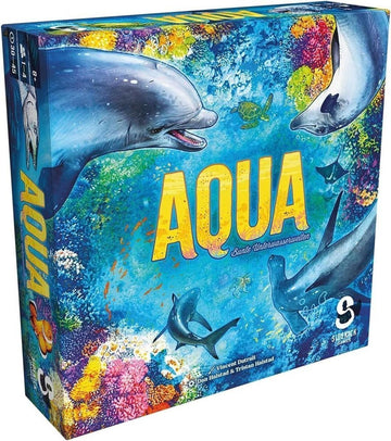 Sidekick Games, Aqua: Bunte Unterwasserwelten, Familienspiel, Legespiel, 1-4 Spieler, Ab 8+ Jahren, 30-45 Minuten, Deutsch