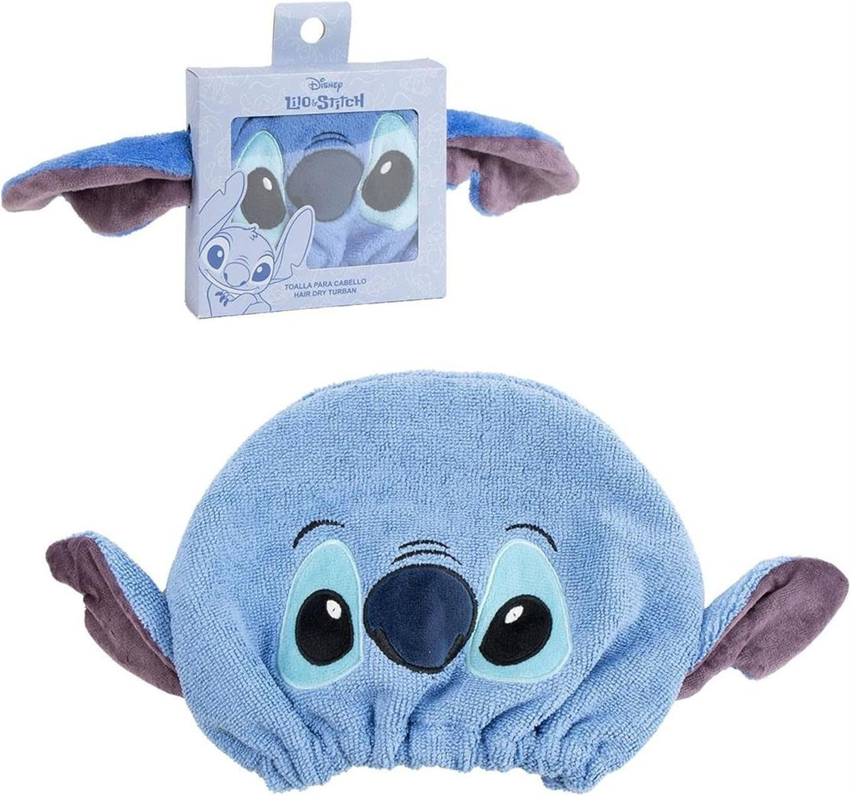 CERDÁ LIFE'S LITTLE MOMENTS Stitch Haartuch, schnell trocknend und weich, Stitch Deal Handtuch für Frauen und Mädchen, saugfähig und rutschfest