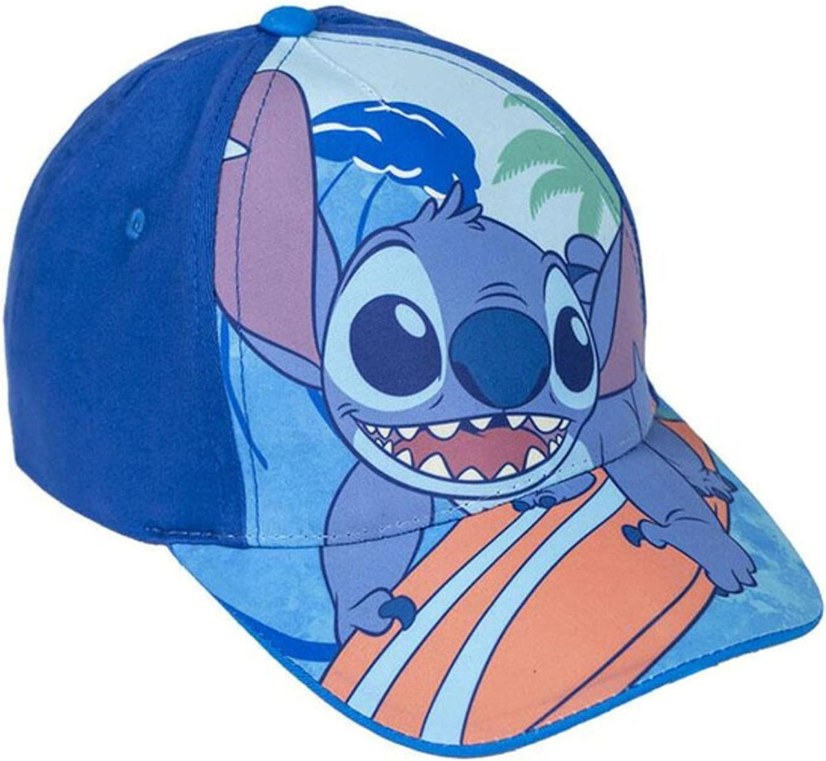 CERDÁ LIFE'S LITTLE MOMENTS Mädchen Kindermütze mit Stitch-Visier Blau Cap Einheitsgröße EU