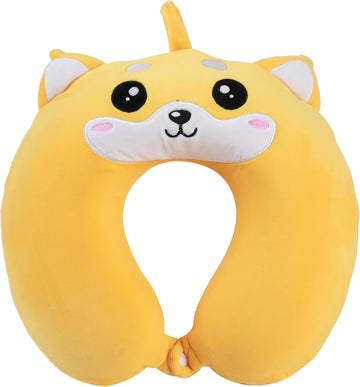 I-TOTAL® Reisekissen Nackenkissen weich für Nackenstützen Motiv Shiba