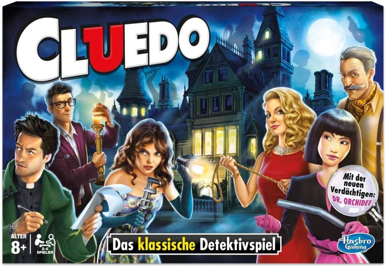 Hasbro Cluedo - spannendes Detektivspiel für die ganze Familie, 8 Jahre to 99 Jahre
