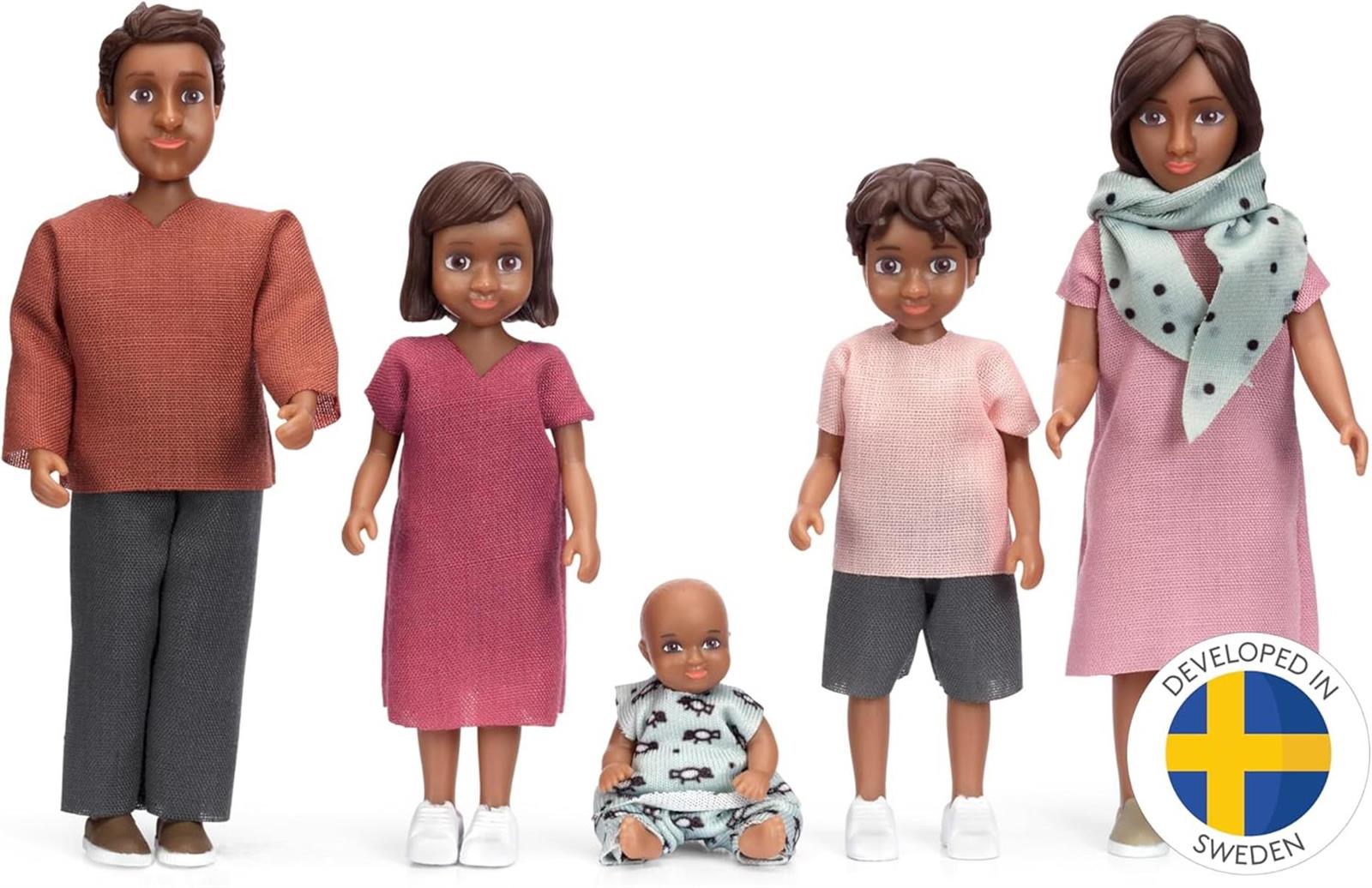 Lundby Puppenhaus Puppen für Familie Puppenfamilie Nikki Biegepuppen Zubehör Figuren Maßstab 1:18