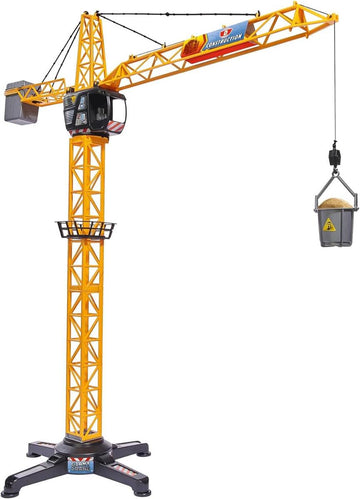 Dickie Toys 203462411 - Mega Crane, Kabelgesteuerter Kran, 1 Meter hoch