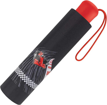 Scout Kinder-Taschenschirm mit reflektierenden Streifen Red Racer