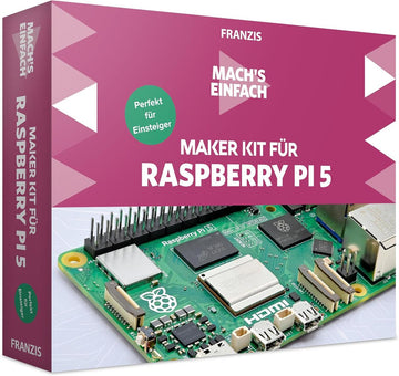 FRANZIS 67219 - Mach's einfach Raspberry Pi 5 für Einsteiger, inkl. Allen Bauteilen und umfangreichem Handbuch