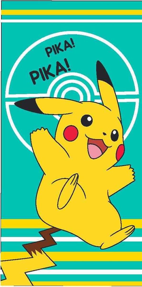 Carbotex Pokemon Pikachu Strandtuch Badetuch Duschtuch 70x140cm POK2408008