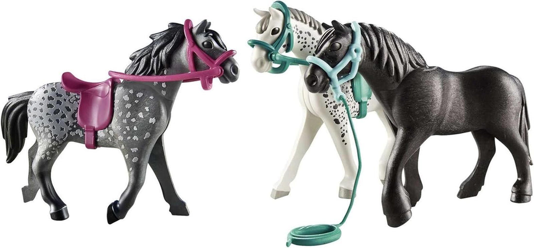 PLAYMOBIL 70999 3 Pferde: Friese, Knabstrupper & Andalusier, ab 4 Jahren