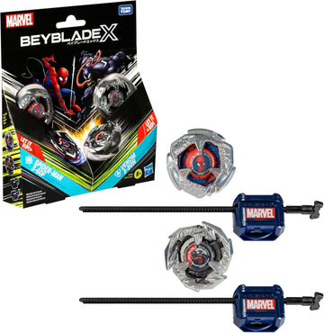 Hasbro Beyblade X Marvel Collab Spider-Man 3-60F vs. Venom 3-80N Multipack Set