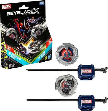 Hasbro Beyblade X Marvel Collab Spider-Man 3-60F vs. Venom 3-80N Multipack Set