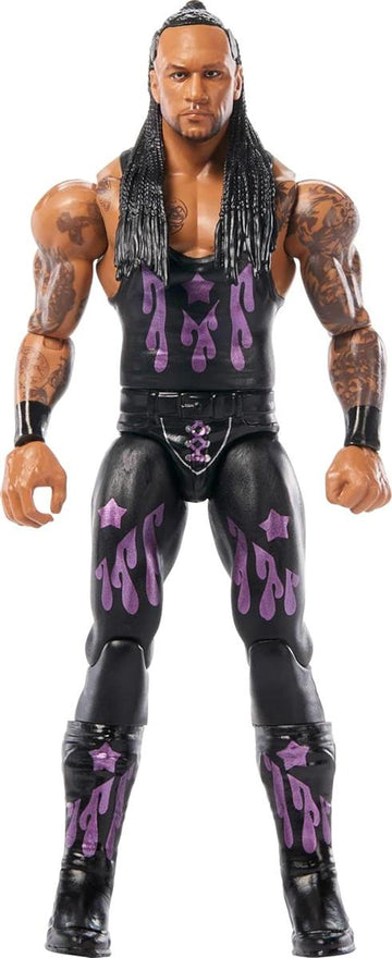 Mattel WWE Actionfiguren und Zubehörteile, ca. 15 cm große Superstar-Sammelfiguren mit 14 Bewegungspunkten und lebensechtem Aussehen (Stile können abweichen), JGD41