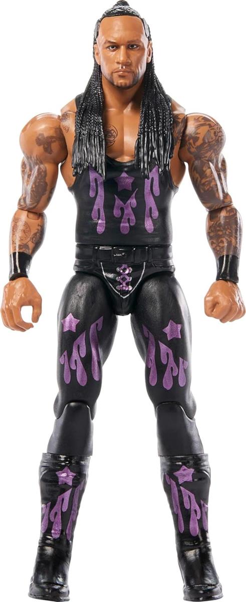 Mattel WWE Actionfiguren und Zubehörteile, ca. 15 cm große Superstar-Sammelfiguren mit 14 Bewegungspunkten und lebensechtem Aussehen (Stile können abweichen), JGD41