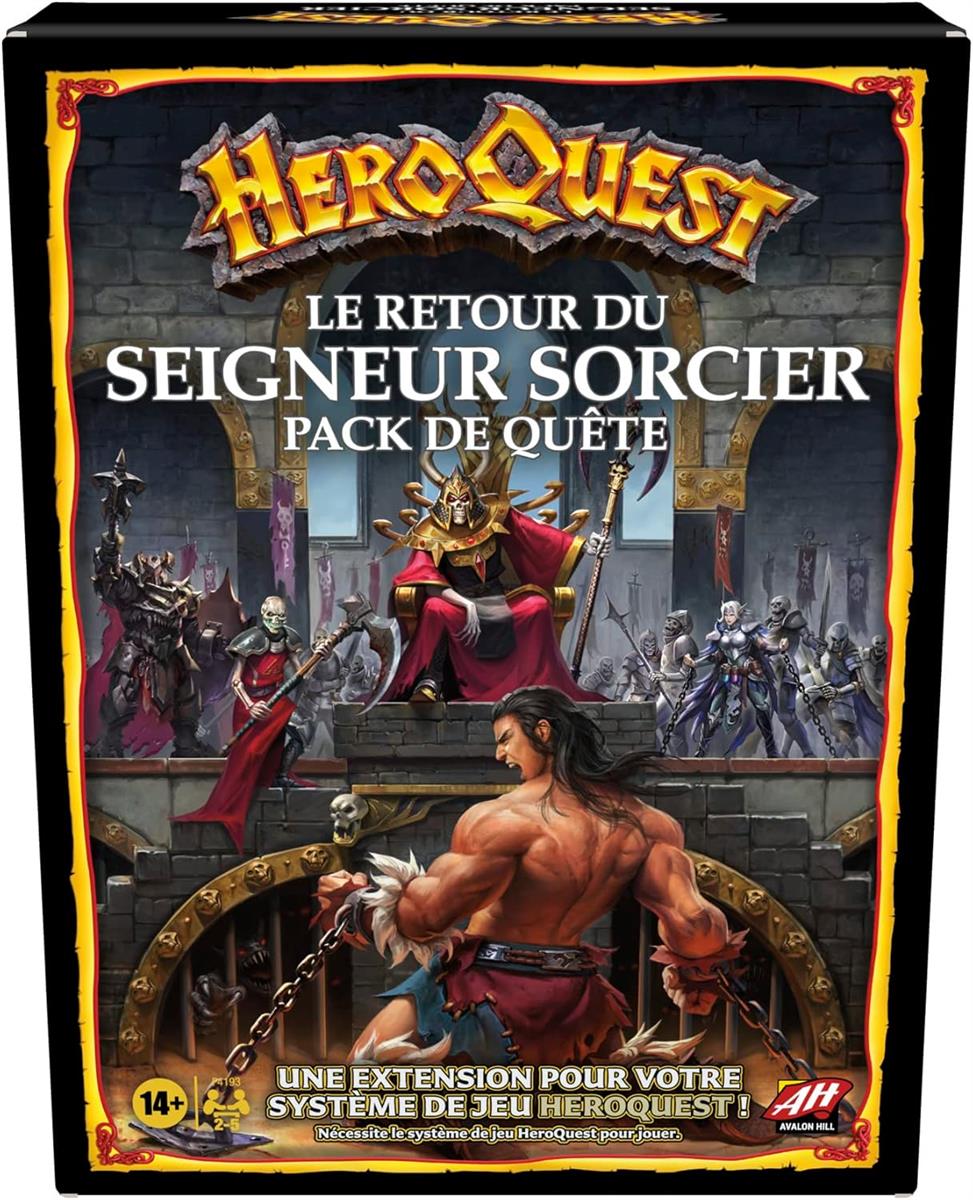 Avalon Hill HeroQuest, Erweiterung Der Rückkehr des Herr Hexer, ab 14 Jahren, HeroQuest Spielsystem erforderlich, F4193801, Mehrfarbig, one Size