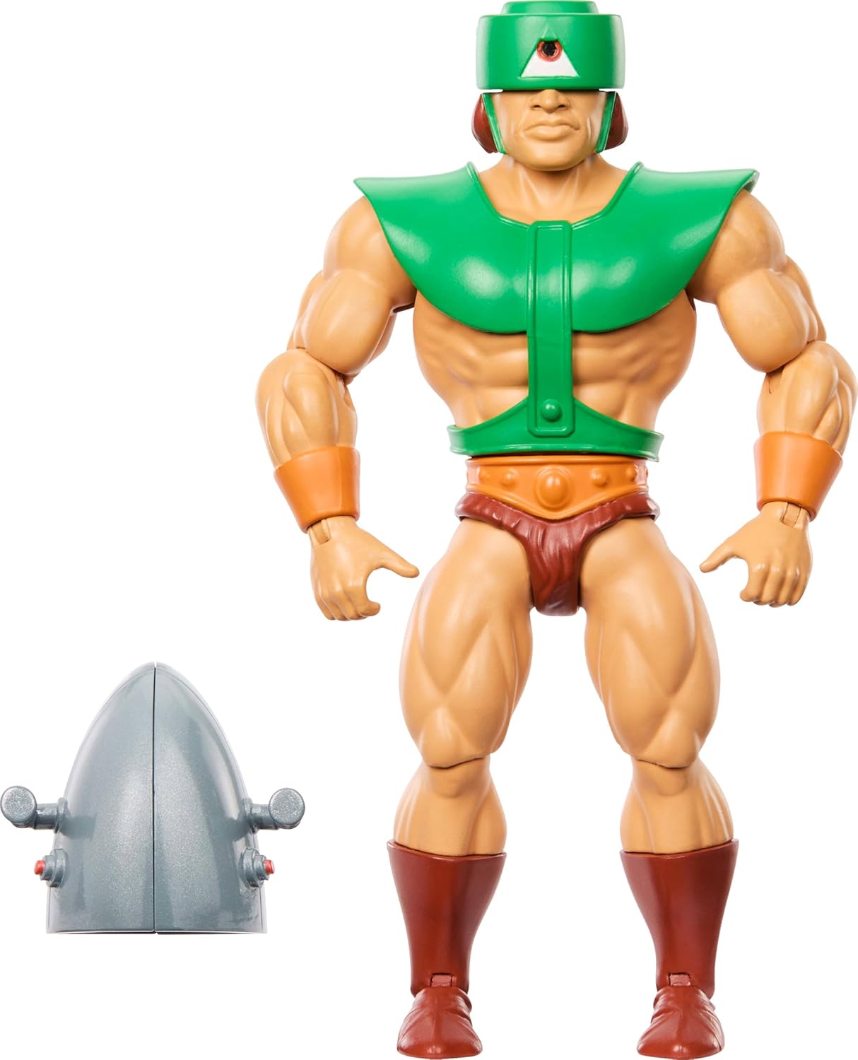 Masters of the Universe Origins Actionfigur Tri-Klops aus der Cartoon-Kollektion, ca.14 cm groß, der Mann mit dem Radarauge aus der TV-Serie der 1980er, Gestaltung und Zubehör mit vielen Details,JBM81