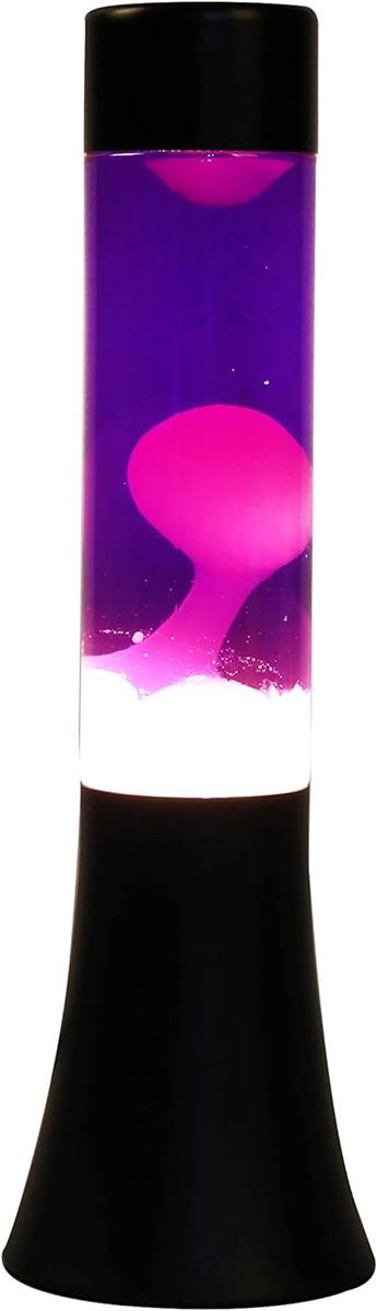 I-TOTAL® Lavalampe Magie Lavaspektakel: Einzigartiges für Ihr Zuhause Lila Weiß Flared