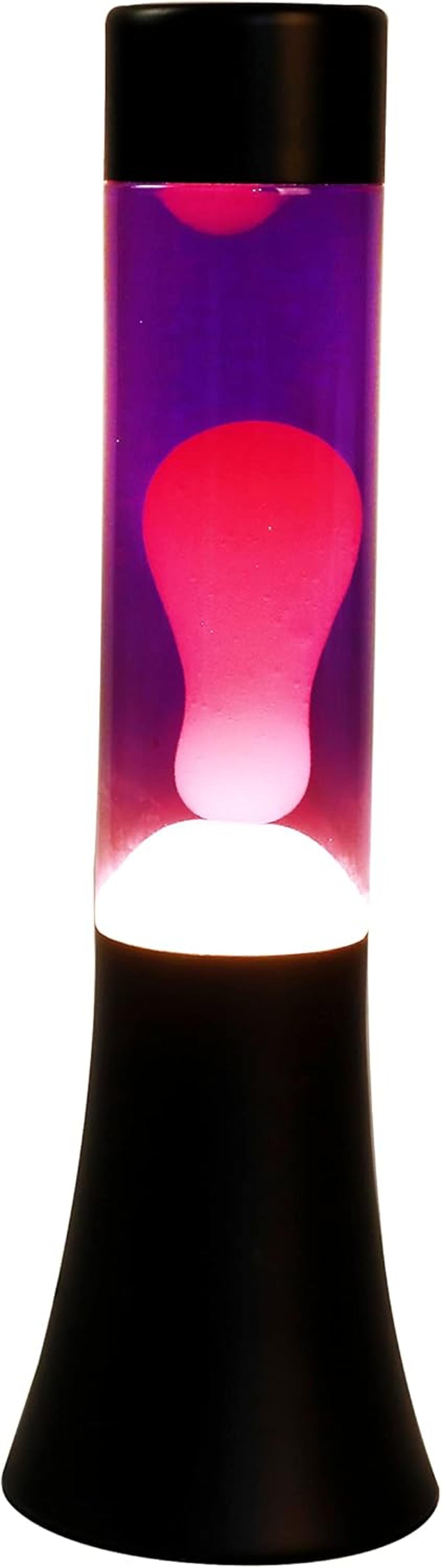 I-TOTAL® Lavalampe Magie Lavaspektakel: Einzigartiges für Ihr Zuhause Lila Rose Flared