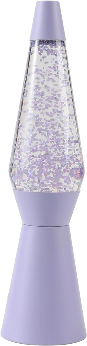 I-TOTAL® Lavalampe Magie Lavaspektakel: Einzigartiges für Ihr Zuhause Lila Pastell Glitter Spaceship