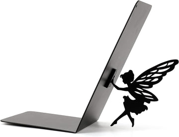 I-TOTAL® - Niedlicher Buchhalter aus Metall Buchstütze für Regal Tisch Fairy