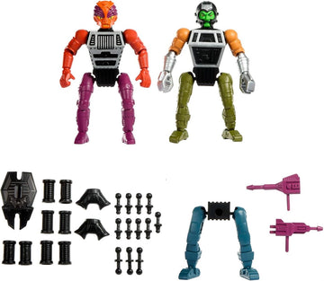 Masters of The Universe Origins Actionfigur Deluxe Multi Bot ca. 14,7 cm groß, böser Roboter mit Waffen, detailreiches Design mit 43 modularen Teilen, JKC46