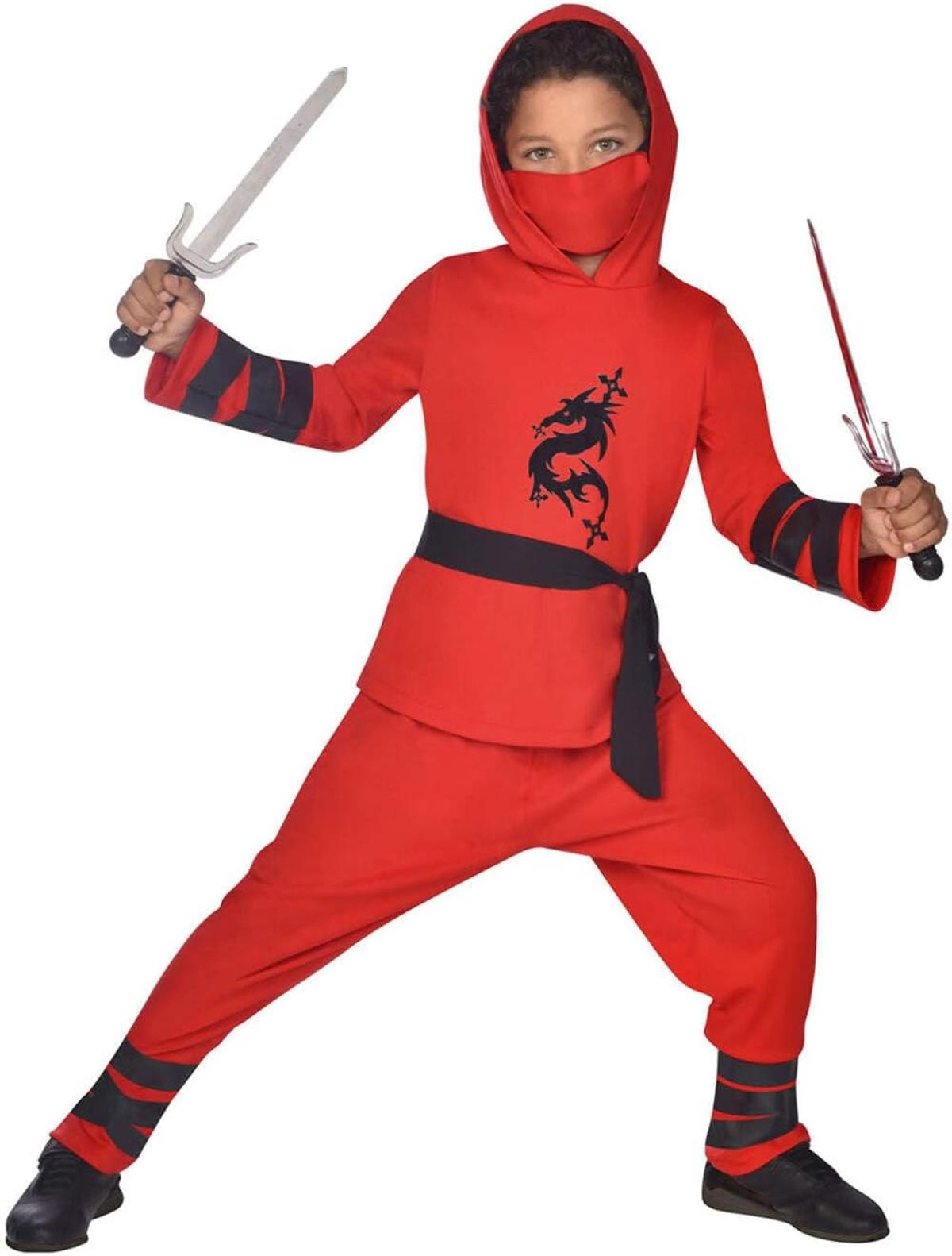 amscan Ninja Krieger Kostüm für Kinder 6-8 Jahre