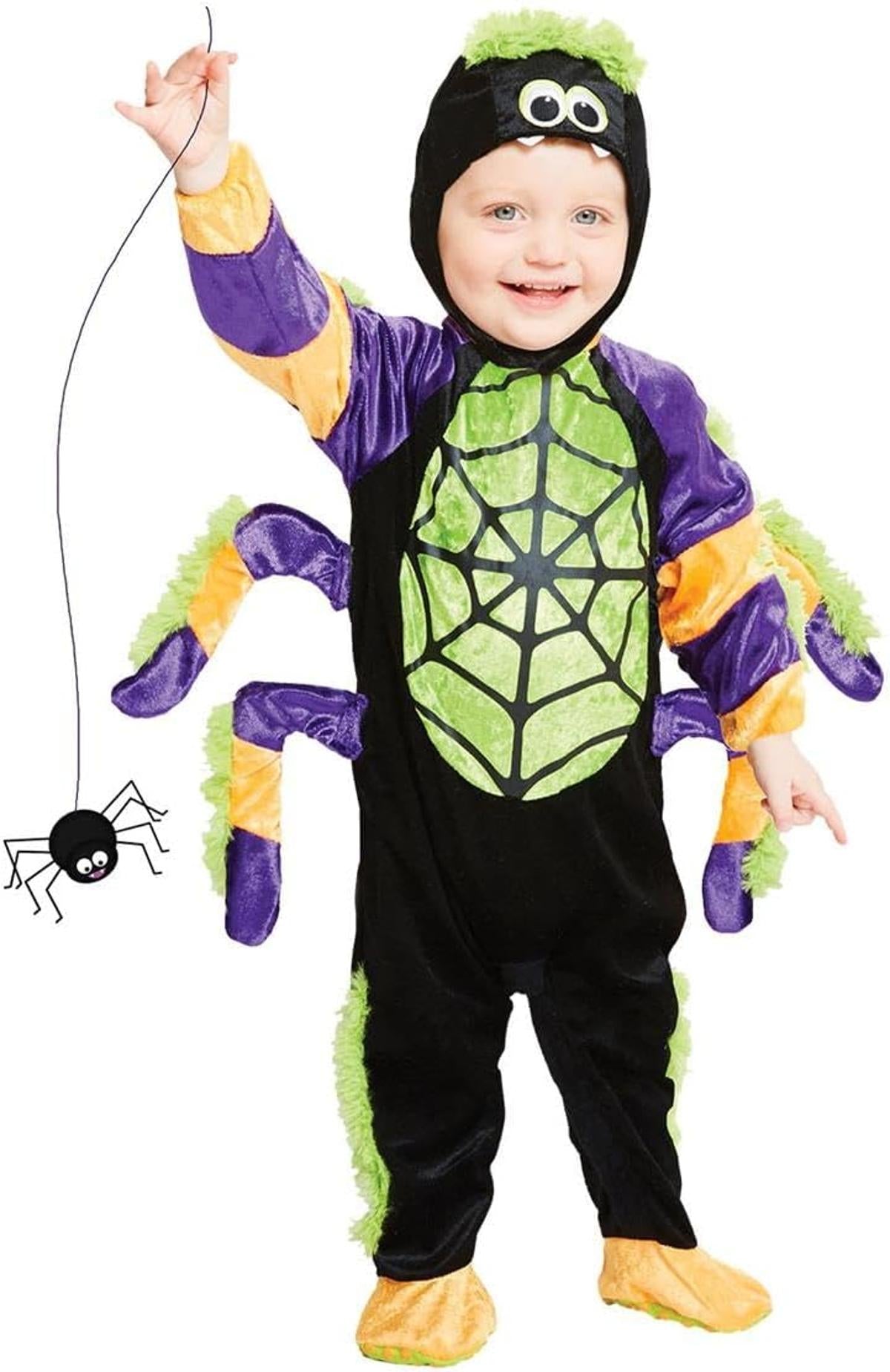 amscan Gruseliges Spinnen Halloween Kostüm für Babys Kleinkinder 12-18 Monate