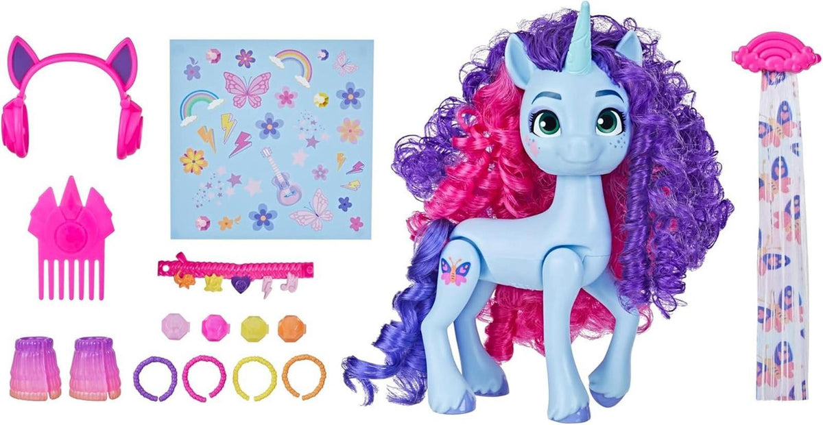 My Little Pony Spielzeug Misty Brightdawn Festival-Styling, Ponyfigur mit Accessoires