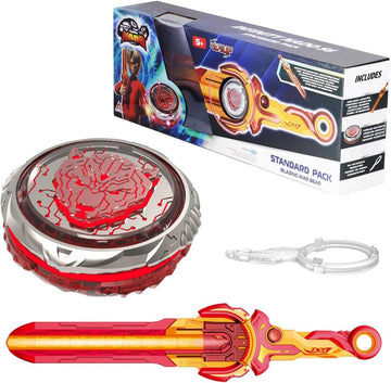 INFINITY NADO Kreisel für Kinder Metall Spielzeug Jungen, Battle Tops Kreisel Launcher Spielzeug, Spinning Tops Jungen ab 5 6 7 8 9 10 11 12 Jahre, Starter Pack Blazing War Bear