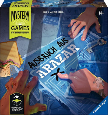 Ravensburger Familienspiel 27365 - Mystery Games: Der Ausbruch aus Arazar - Storytelling- und Erlebnisspiel für 2-4 Spieler ab 14 Jahren